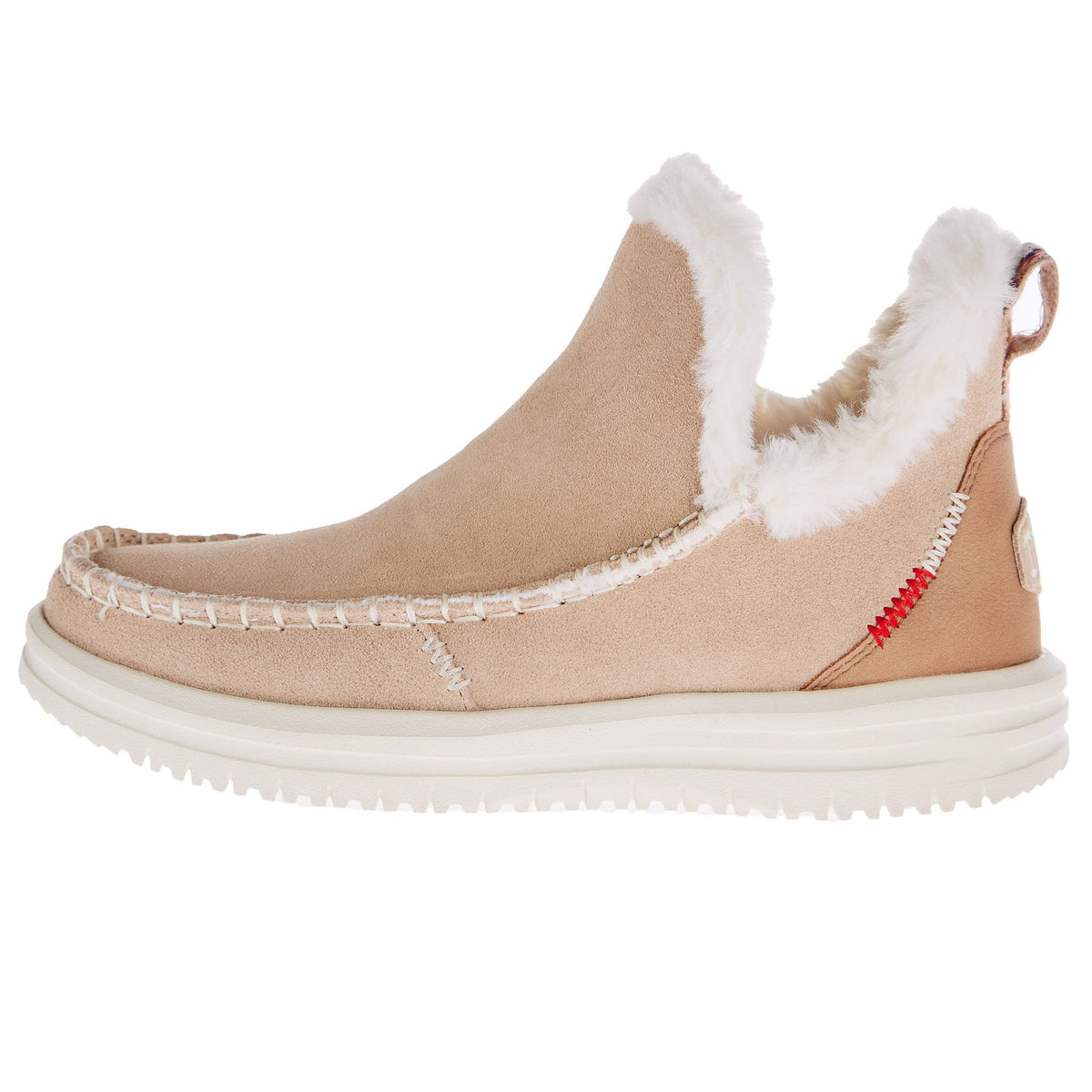 Hey Dude Womens Camden Suede Tan Casual Shoe