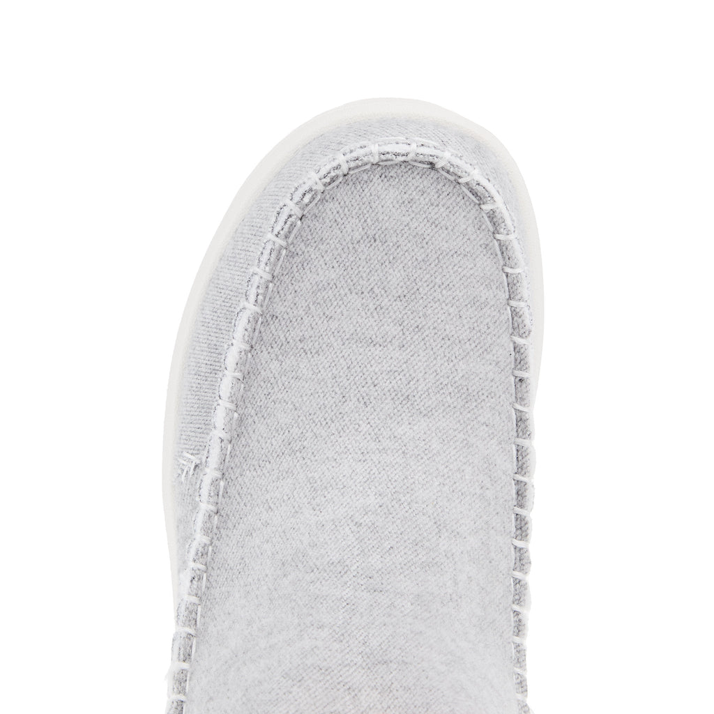 Hey Dude Womens Camden Brushed Cozy Grey Shoe