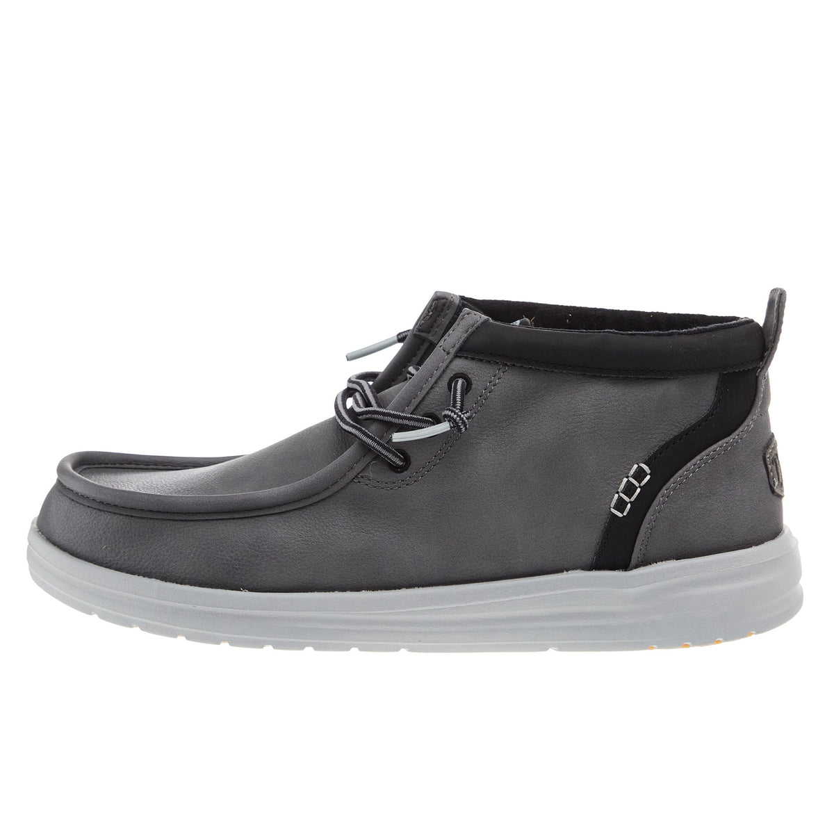 Hey Dude Mens Grey Mid Griper Casual Shoe