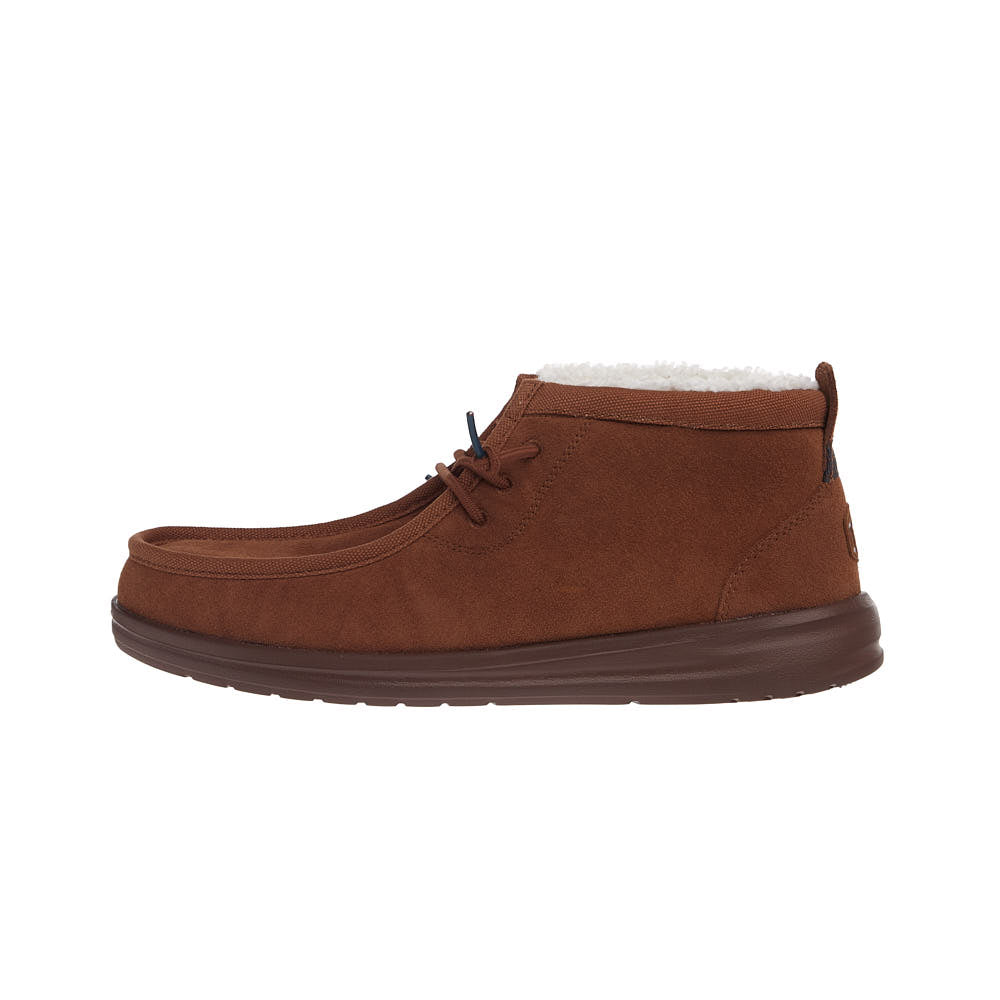 Hey Dude Men's Wally Brown Mid Gripr Warmth Casual