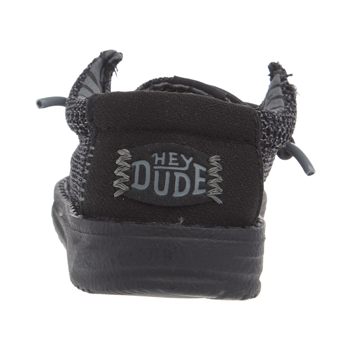 Hey Dude Wally Toddler Stretch Mesh Black on Black