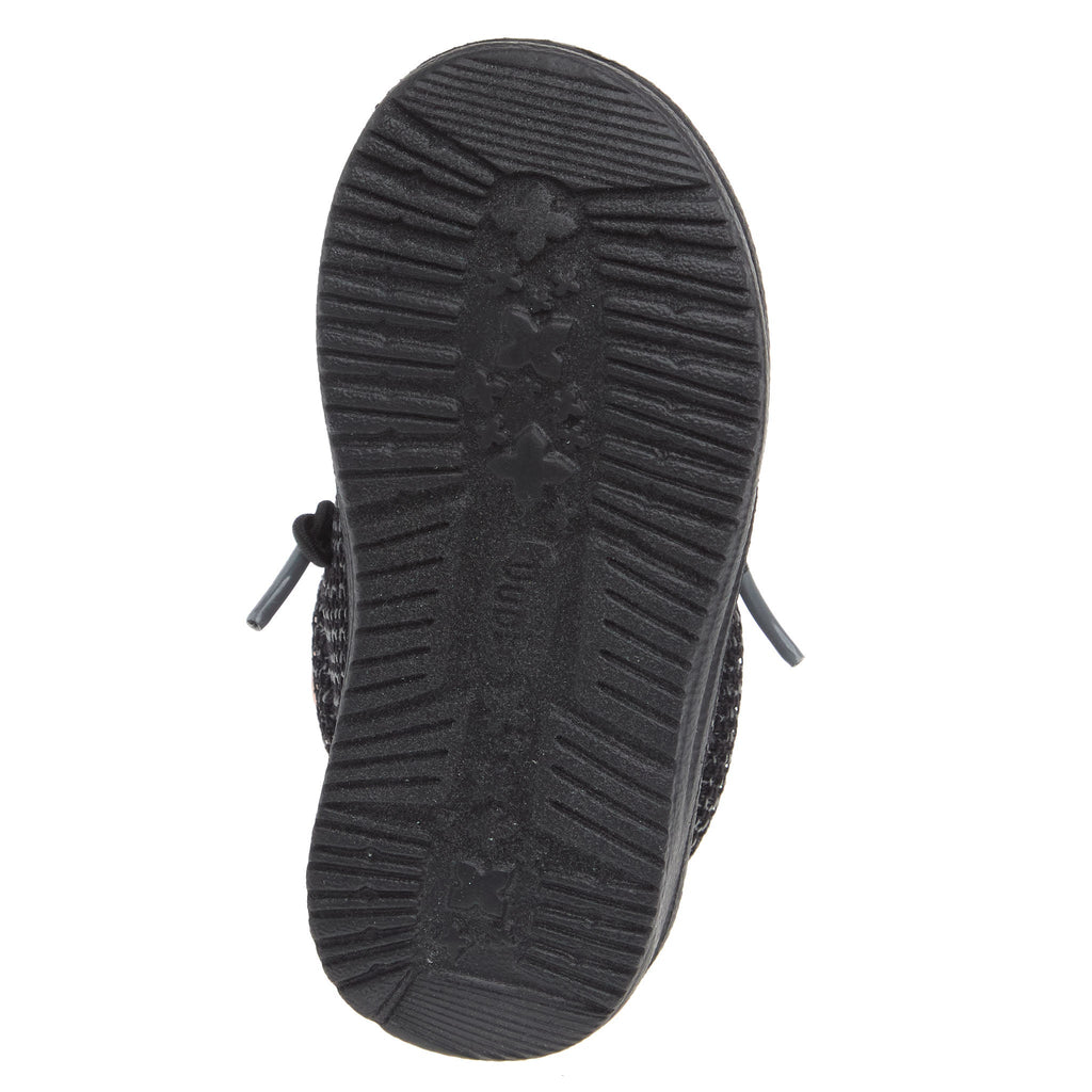 Hey Dude Wally Toddler Stretch Mesh Black on Black