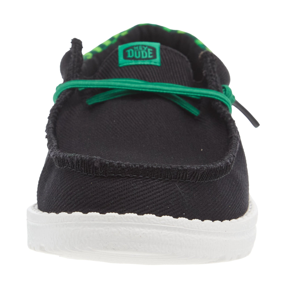 Hey Dude Youth Funk Gaming Black and Green Casual Shoe