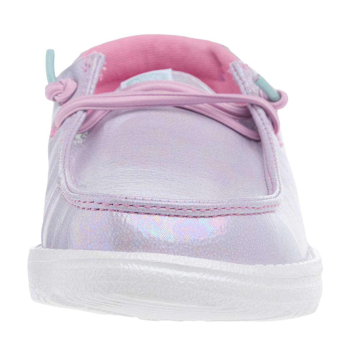 Hey Dude Youth Wendy Iridescent Sparkle Purple Casual Shoe
