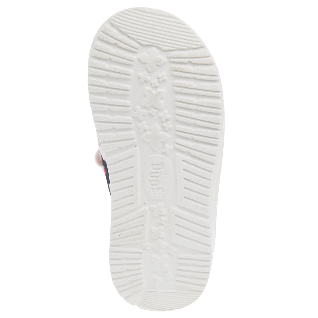 Hey Dude Toddler Sweet Treat Navy and Multicolor Casual Shoe