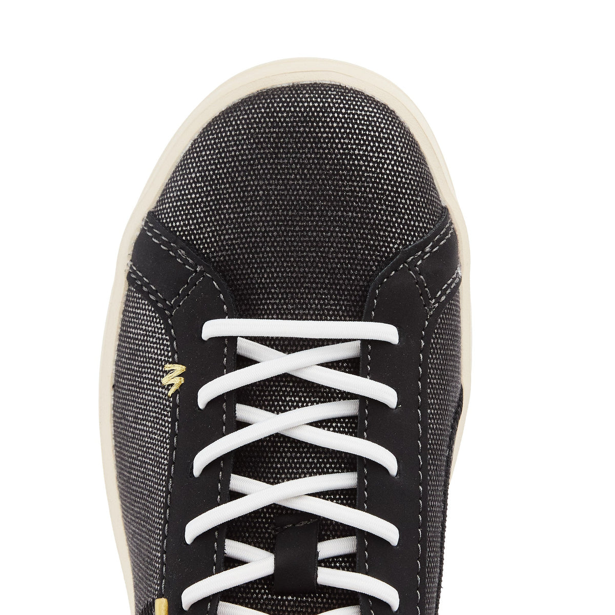Hey Dude Womens Karina Shimmer Black Sneaker