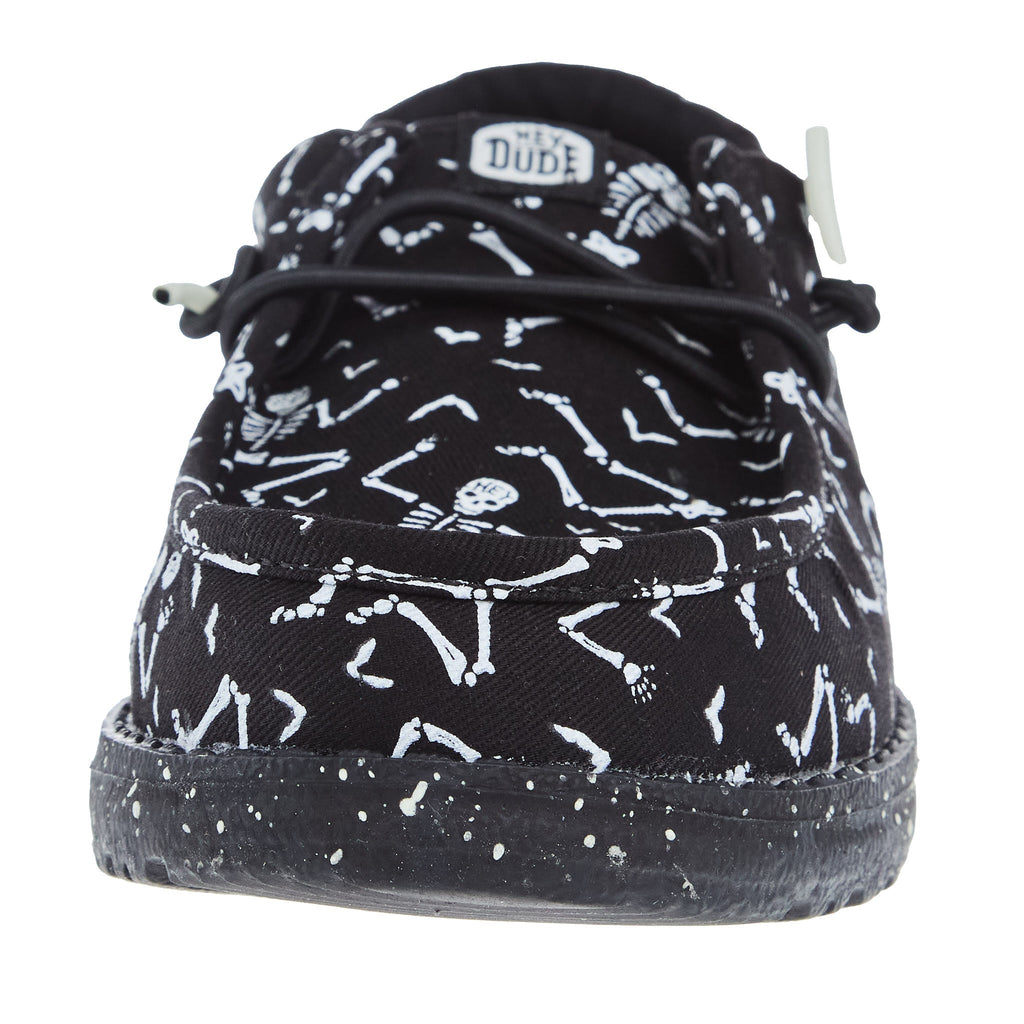 Hey Dude Wally Youth Skeletons Black
