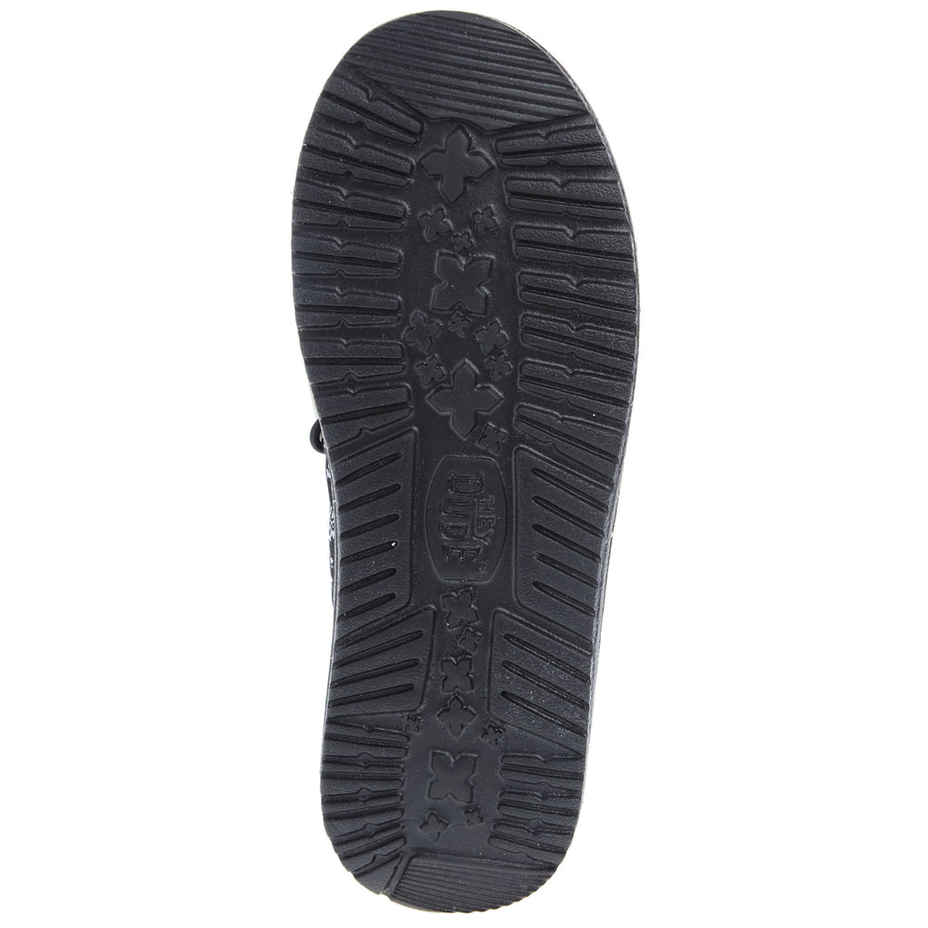 Hey Dude Wally Youth Skeletons Black