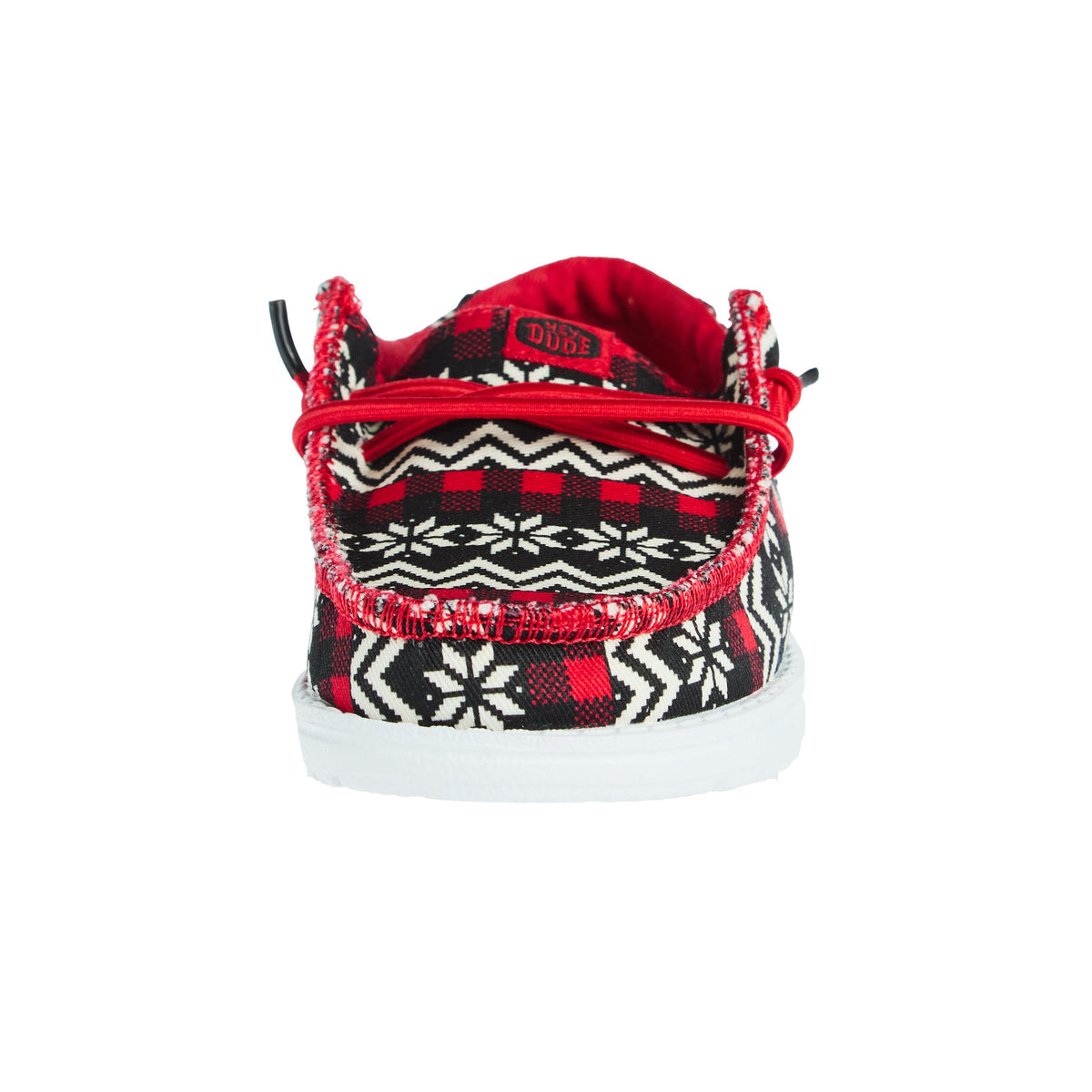 Hey Dude Boys Toddler Black And Red Ugly Sweater Shoe