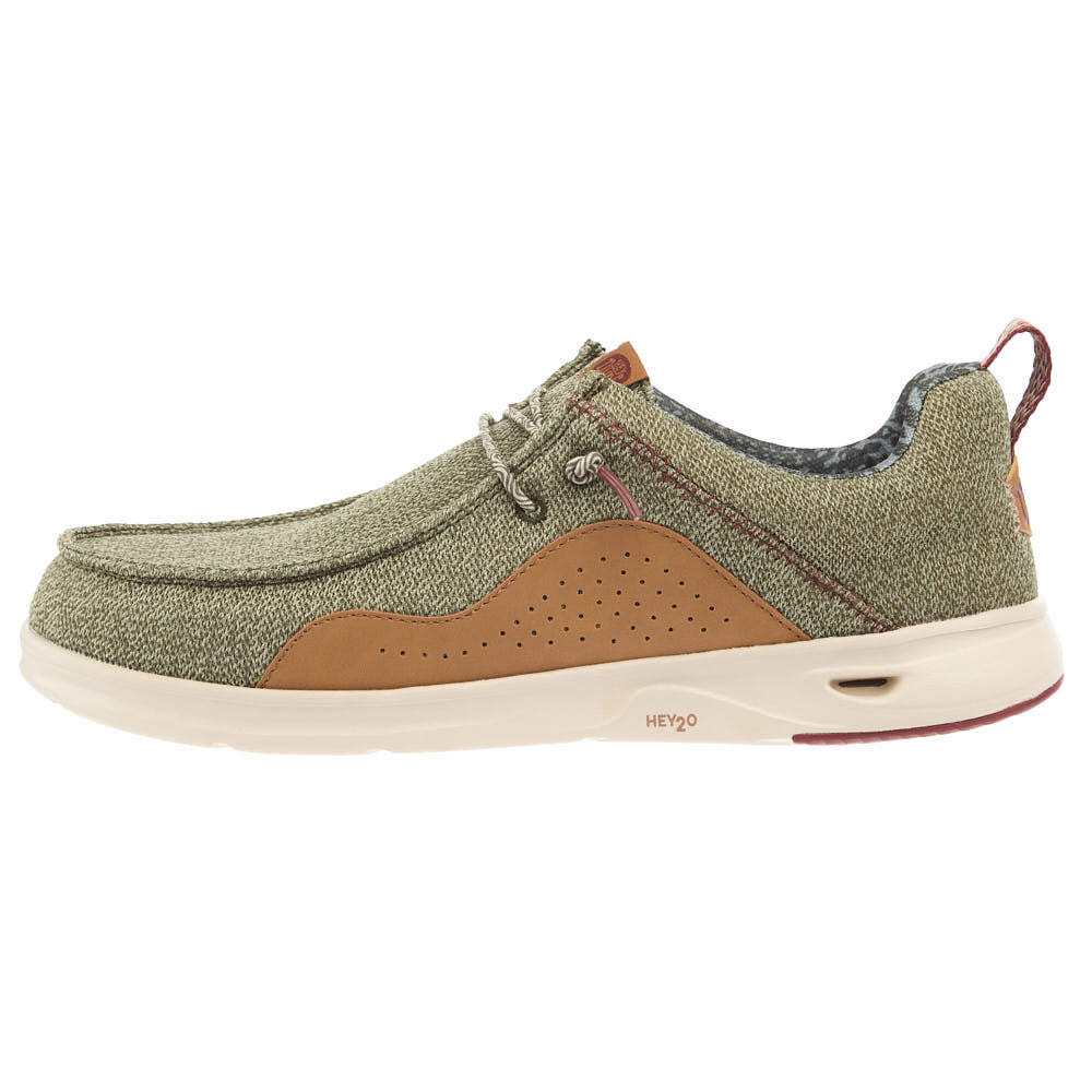 Hey Dude Men's Wally 2O Mesh Burnt Olive Casual
