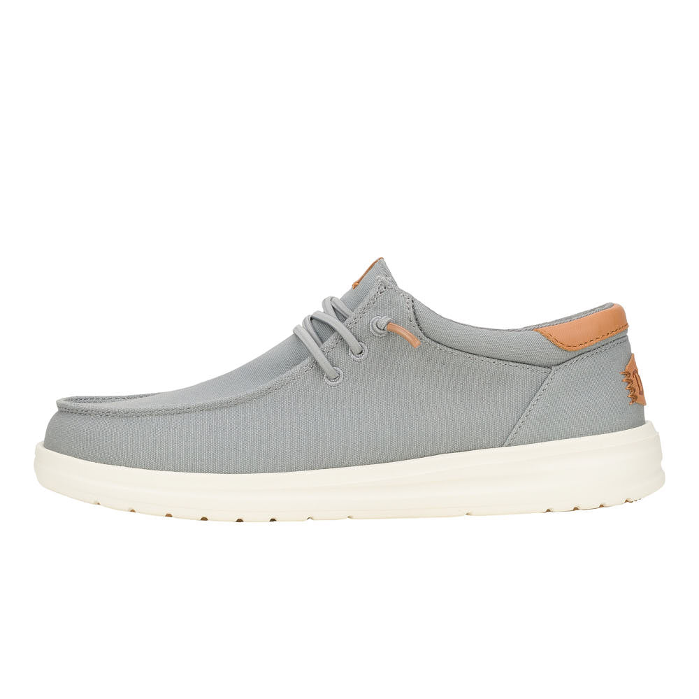 Hey Dude Men's Paul Monument Grey Canvas Casual
