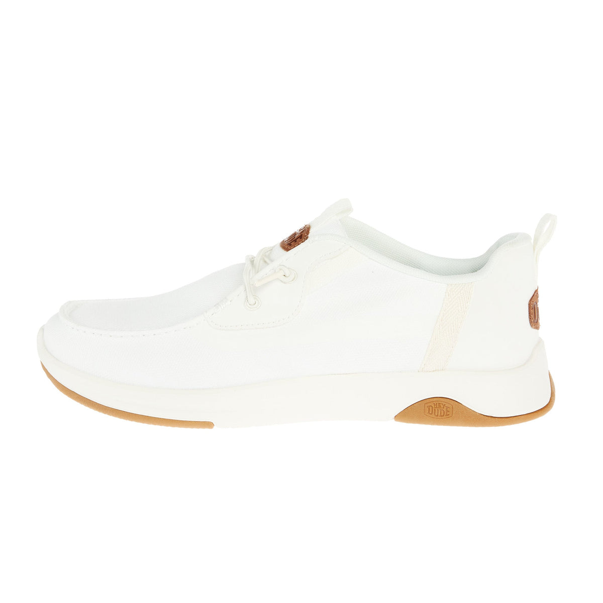 Hey Dude Men`s White Wally Drift Mesh Tennis Shoe