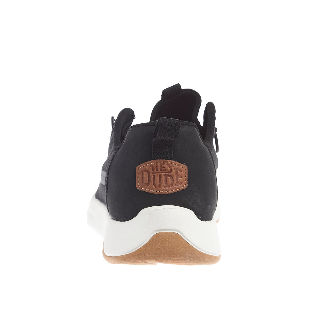 Hey Dude Men's Wally Drift Classic Black/White Sneaker