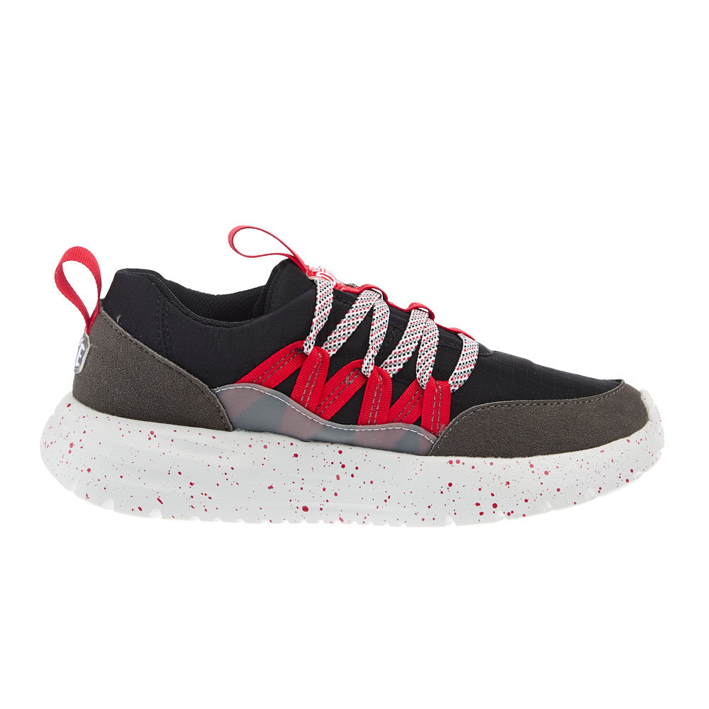 Hey Dude Youth Sirocoo Trek Sport Black and Red Sneaker