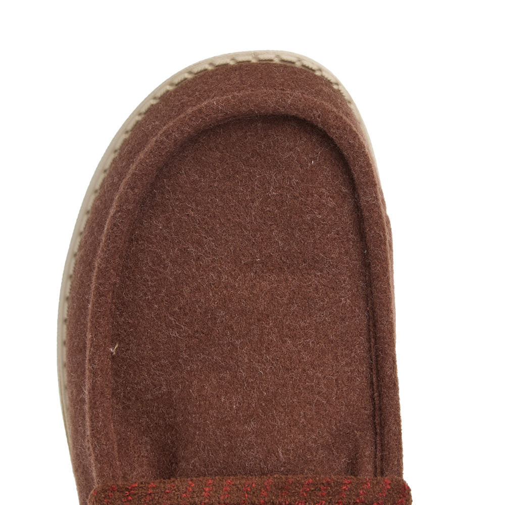 Hey Dude Men's Wally Downtown Brown Cozy Plaid Casual