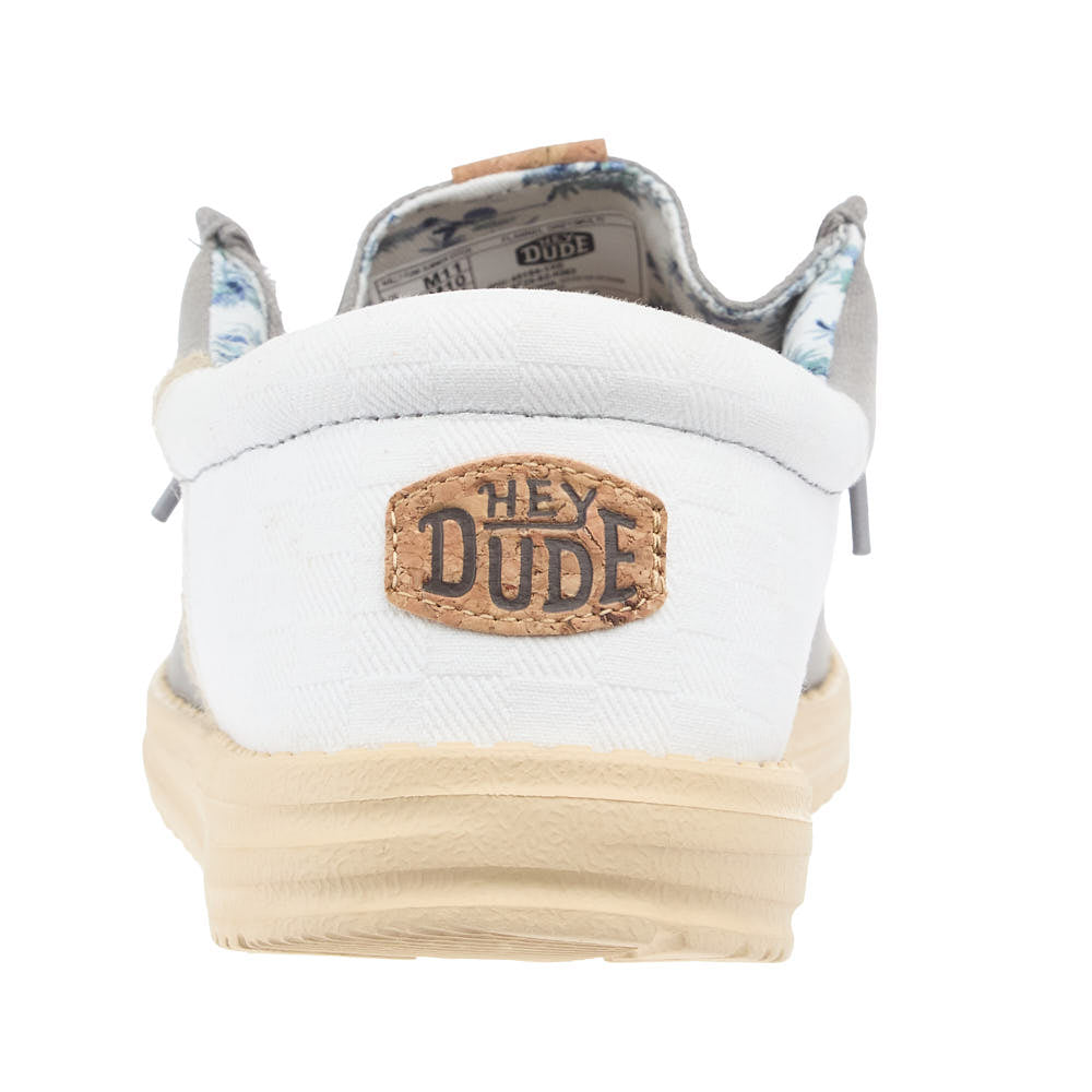 Hey Dude Men's Wally Funk Summer Stitch Flannel Grey Casual Shoe