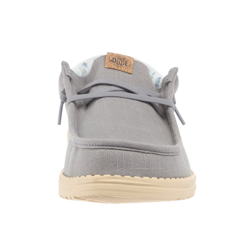 Hey Dude Men's Wally Funk Summer Stitch Flannel Grey Casual Shoe
