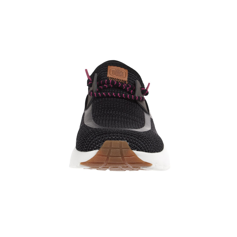 Hey Dude Women's Sirocco Stretch Sox Black Onyx/Pink