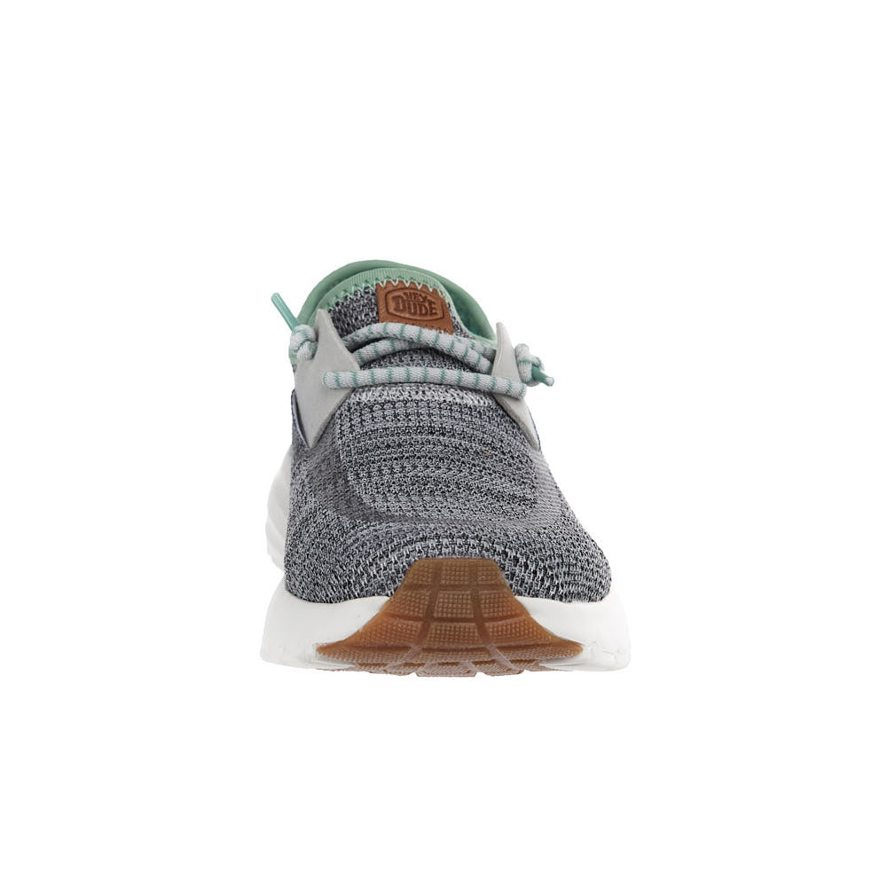 Hey Dude Women's Sirocco Stretch Sox Grey With Granite Green
