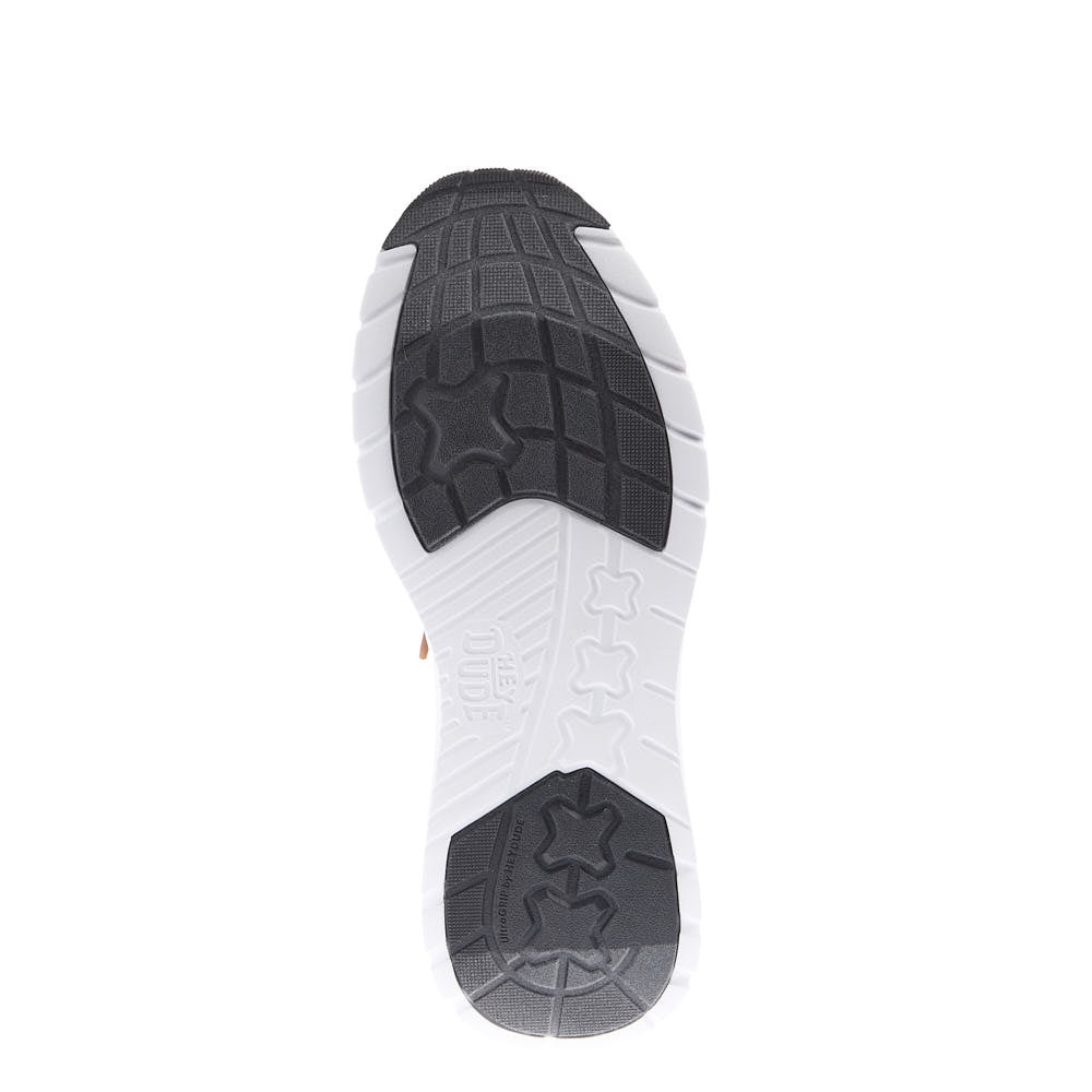 Hey Dude Men's Sirocco Stretch Sox White Casual Shoe