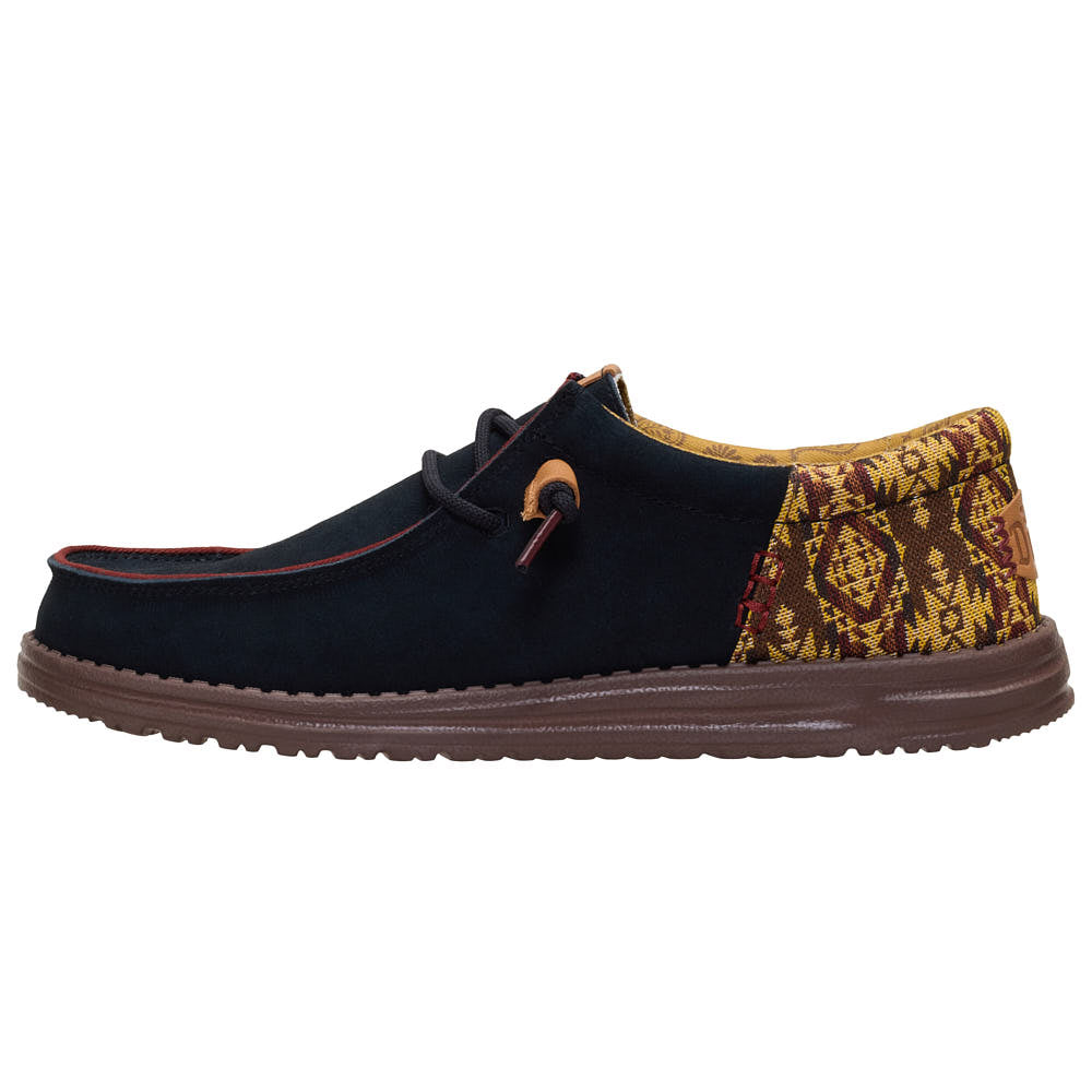 Hey Dude Men's Wally Funk Teton Black Suede Casual