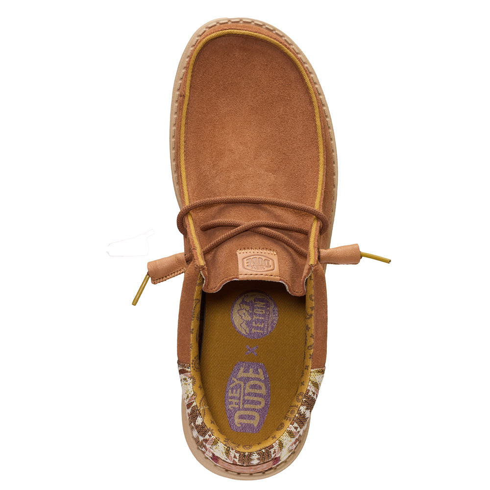 Hey Dude Men's Wally Funk Teton Brown Suede Casual