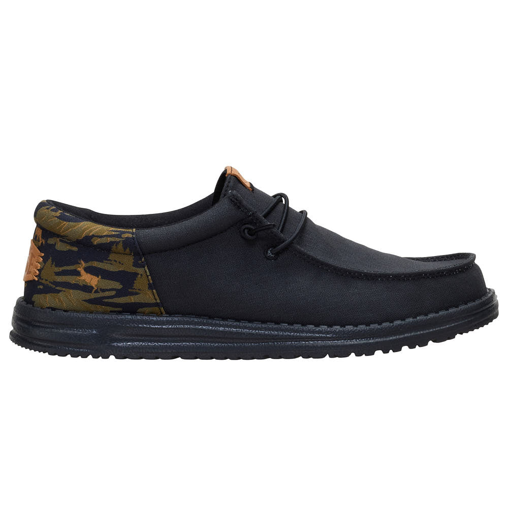 Hey Dude Men's Wally Funk Outdoor Camo Black Casual